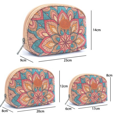 Luxury Women's 3-Piece Cork Cosmetic Bag Set BAGD-467 Luxury Women's 3-Piece Cork Cosmetic Bag Set BAGD-467