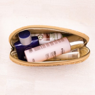 Luxury Women's 3-Piece Cork Cosmetic Bag Set BAGD-469-A Luxury Women's 3-Piece Cork Cosmetic Bag Set BAGD-469-A