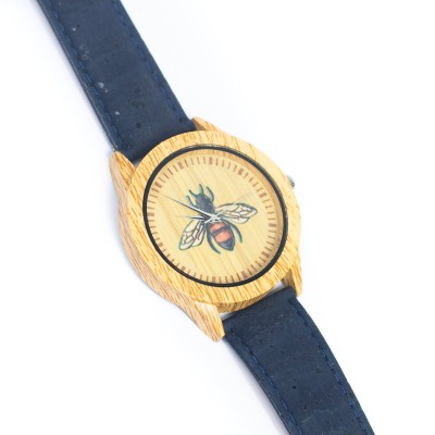 Cork Watch Set - Two Color Watch Strap - Unisex Cork Fashion Watch WA-240-BOX(with box) Cork Watch Set - Two Color Watch Strap - Unisex Cork Fashion Watch WA-240-BOX(with box)