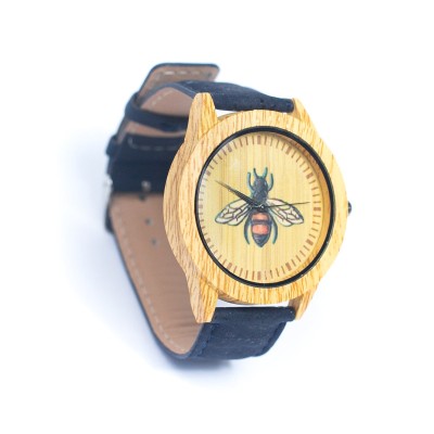 Cork Watch Set - Two Color Watch Strap - Unisex Cork Fashion Watch WA-240-BOX(with box) Cork Watch Set - Two Color Watch Strap - Unisex Cork Fashion Watch WA-240-BOX(with box)